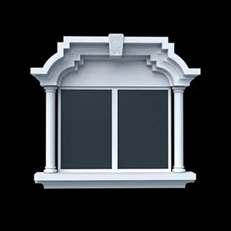Minimalist Linear GRC na mga frame ng pinto at bintana