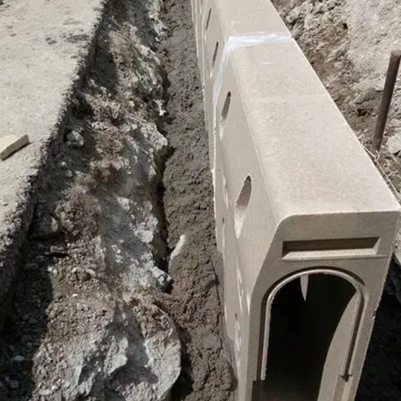 Curbing drainage channel, Pinagsamang Precast Curb drainage ditch